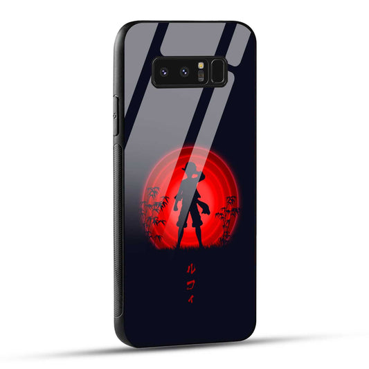 Samsung Galaxy Note 8 Back Cover Luffy Printed Glass Case