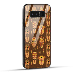 Samsung Galaxy Note 8 Back Cover Tribal African Mask Printed Glass Case