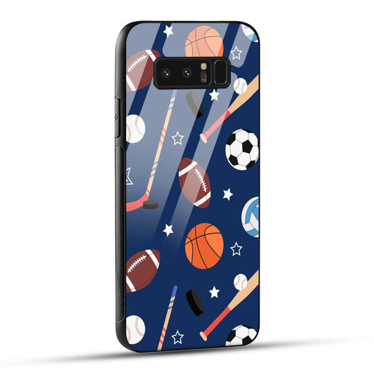Samsung Galaxy Note 8 Back Cover Every Sports Matter Printed Glass Case