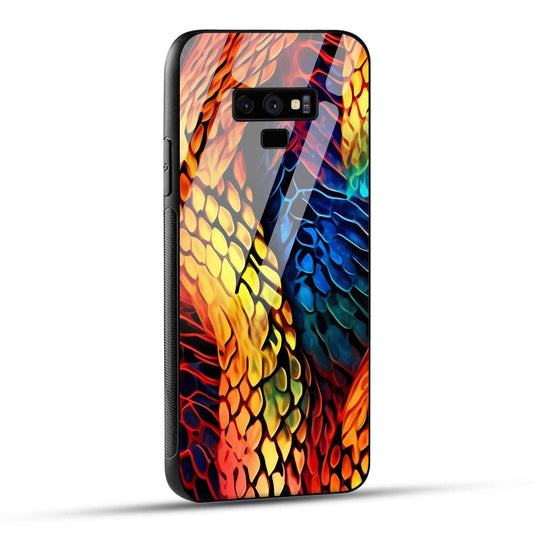 Samsung Galaxy Note 9 Back Cover Colorburst Jungle Rainbow Animal Spots Printed Glass Case
