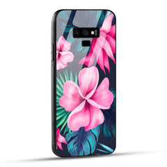 Samsung Galaxy Note 9 Back Cover Retro Flowers  Printed Glass Case