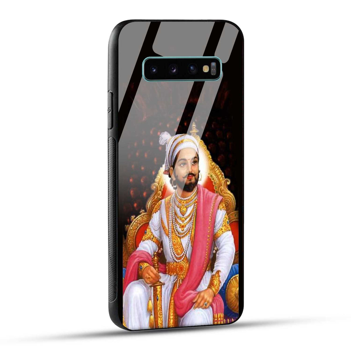 Samsung Galaxy S10 Plus Back Cover Chhatrapati Shivaji Maharaj Printed Glass Case