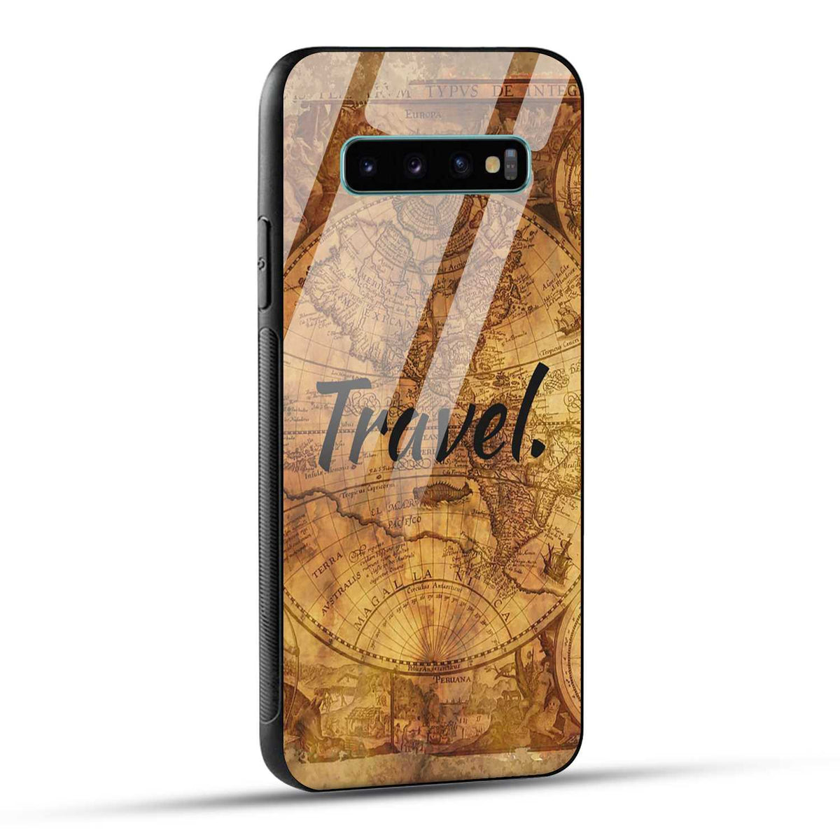 Samsung Galaxy S10 Plus Back Cover Travel Printed Glass Case