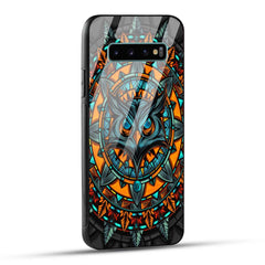 Samsung Galaxy S10 Plus Back Cover Attractive Owl Printed Glass Case