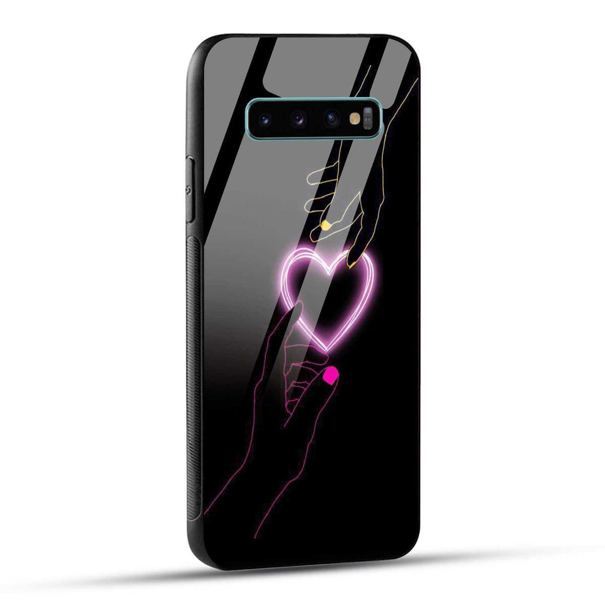 Samsung Galaxy S10 Plus Back Cover Love Forever Heart Printed Glass Case