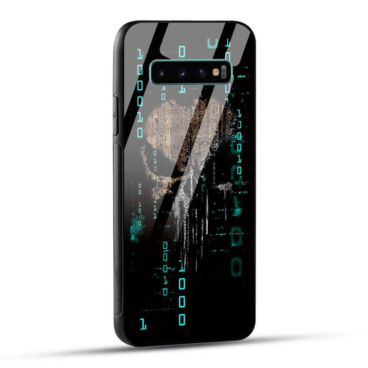 Samsung Galaxy S10 Plus Back Cover Hacker Printed Glass Case