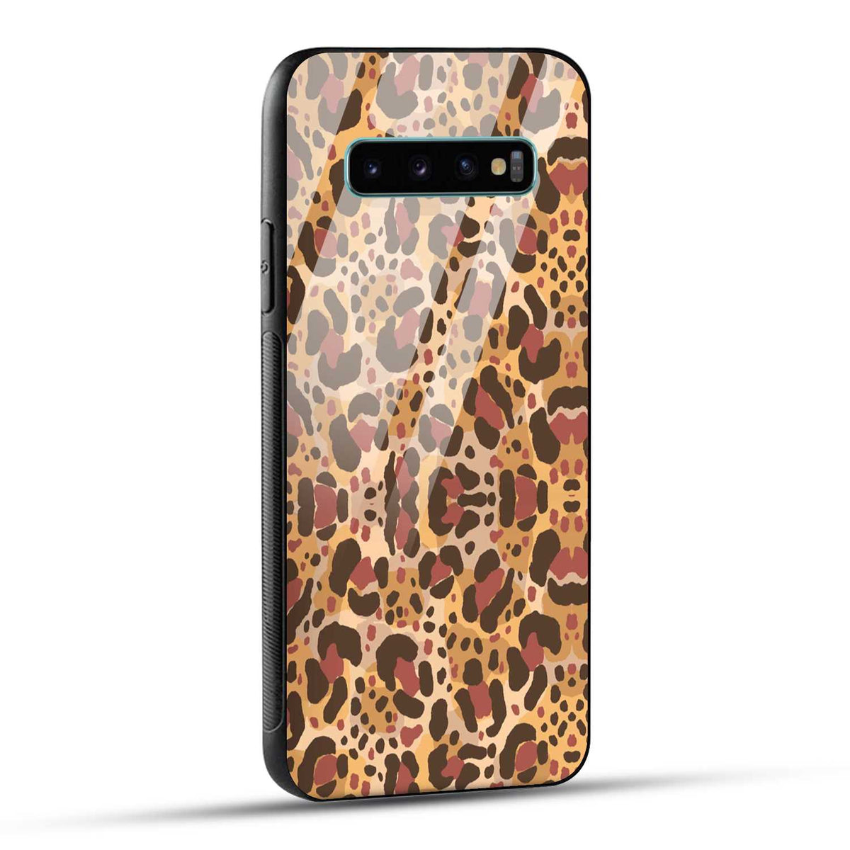 Samsung Galaxy S10 Plus Back Cover Unique Brown Texture Printed Glass Case