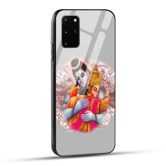 Samsung Galaxy S20 Plus Back Cover Hanuman and Ram Printed Glass Case
