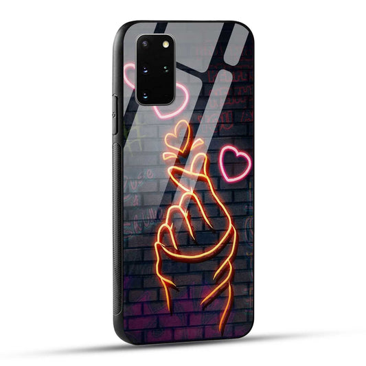 Samsung Galaxy S20 Plus Back Cover Swag Cute Hearts Printed Glass Case