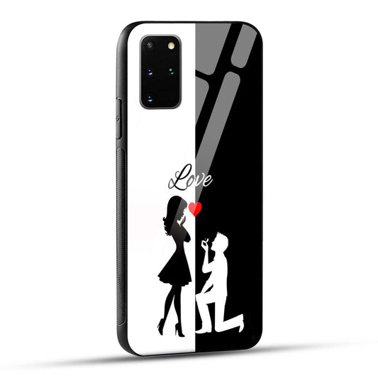 Samsung Galaxy S20 Plus Back Cover Love Proposal Printed Glass Case