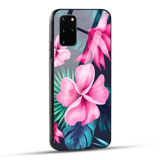 Samsung Galaxy S20 Plus Back Cover Retro Flowers  Printed Glass Case