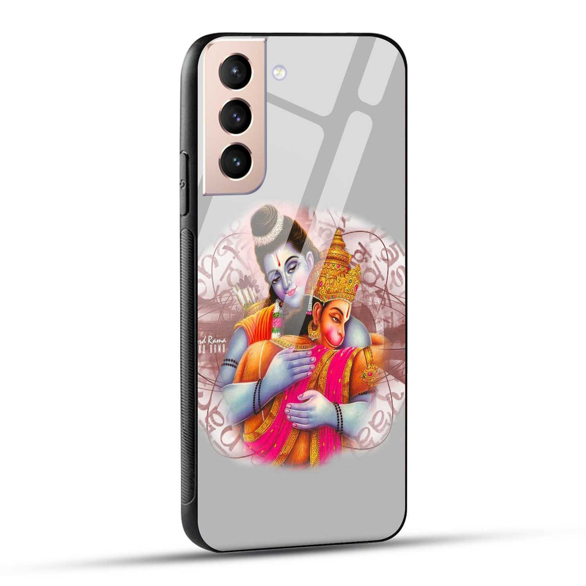 Samsung Galaxy S21 5G Back Cover Hanuman and Ram Printed Glass Case