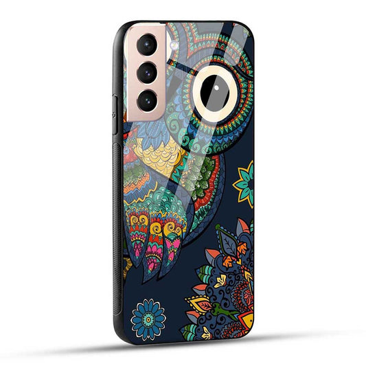 Samsung Galaxy S21 5G Back Cover Owl Art Glass Case
