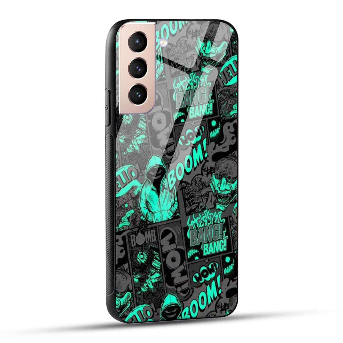 Samsung Galaxy S21 5G Back Cover Boom Printed Glass Case