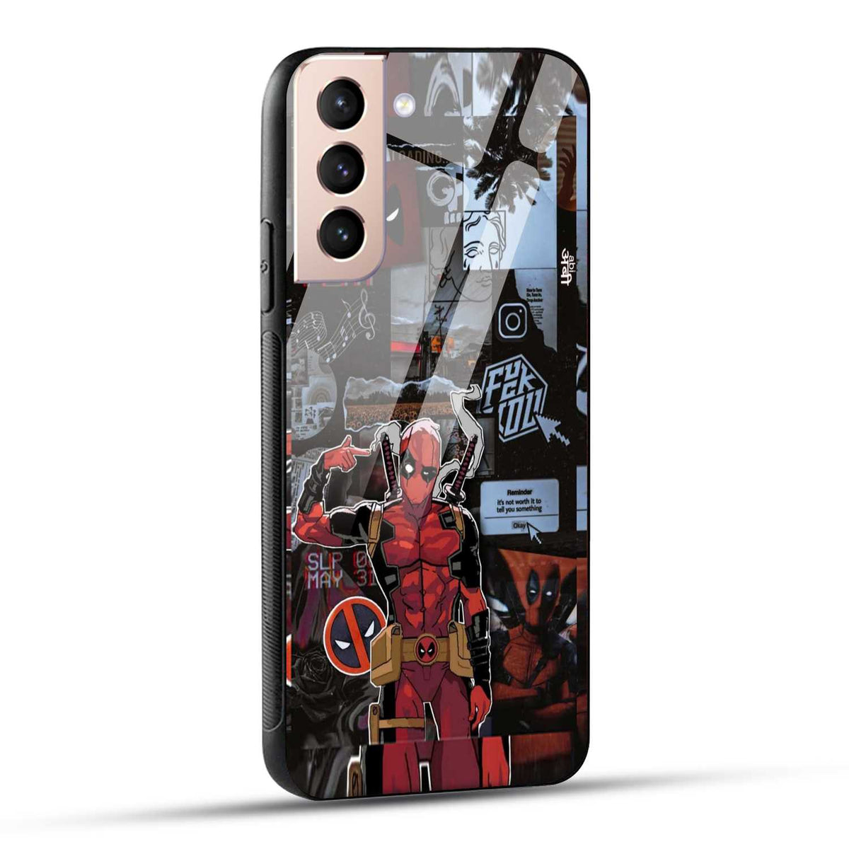 Samsung Galaxy S21 5G Back Cover Superhero Collage Printed Glass Case