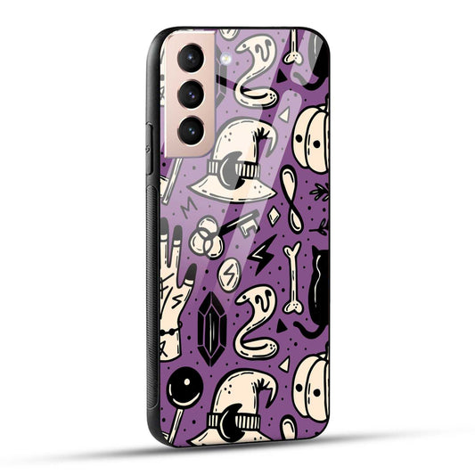Samsung Galaxy S21 5G Back Cover Aethetic Texture Printed Glass Case