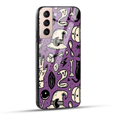 Samsung Galaxy S21 5G Back Cover Aethetic Texture Printed Glass Case