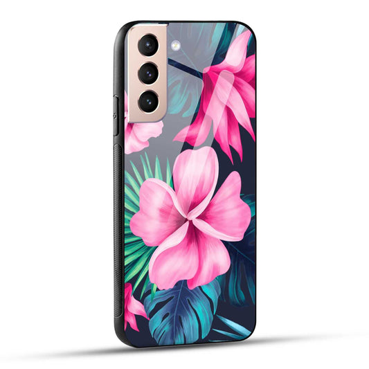 Samsung Galaxy S21 5G Back Cover Retro Flowers  Printed Glass Case