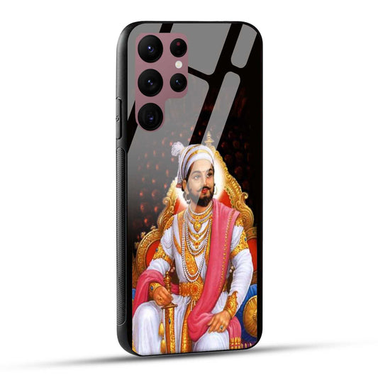 Samsung Galaxy S22 Ultra 5G Back Cover Chhatrapati Shivaji Maharaj Printed Glass Case