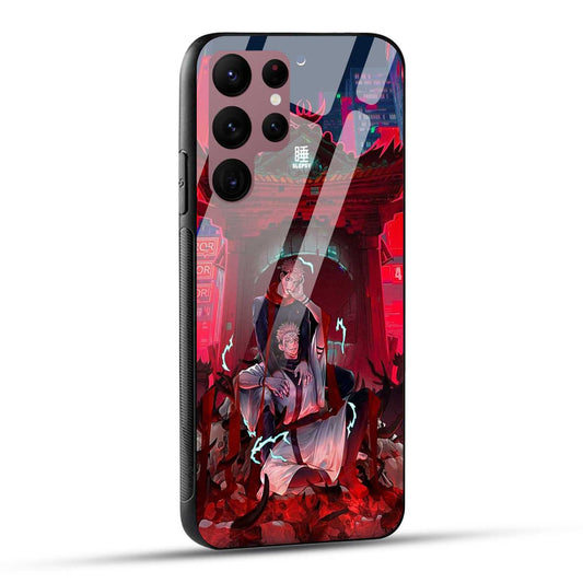 Samsung Galaxy S22 Ultra 5G Back Cover Sukuna Printed Glass Case