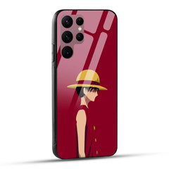 Samsung Galaxy S22 Ultra 5G Back Cover Luffy Printed Glass Case