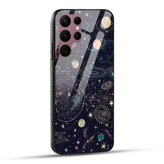 Samsung Galaxy S22 Ultra 5G Back Cover Beauty Of Multiverse Art Printed Glass Case