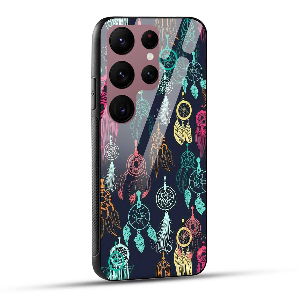 Samsung Galaxy S23 Ultra 5G Back Cover Dreamcatcher Printed Glass Case