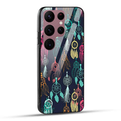 Samsung Galaxy S23 Ultra 5G Back Cover Dreamcatcher Printed Glass Case