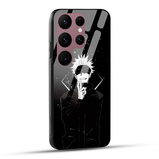 Samsung Galaxy S23 Ultra 5G Back Cover Anime Printed Glass Case