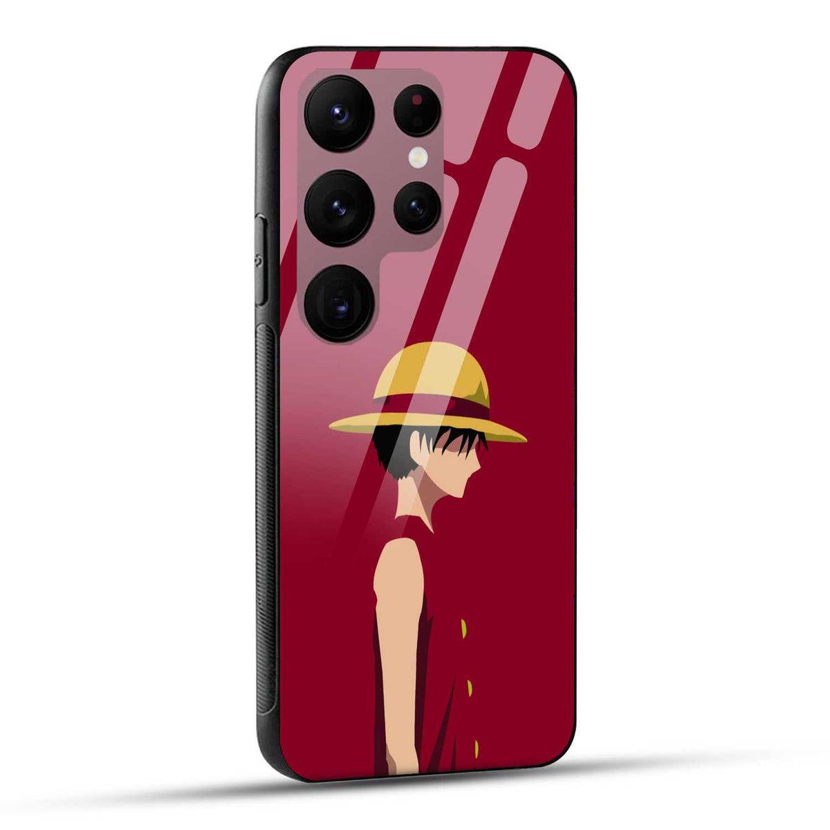 Samsung Galaxy S23 Ultra 5G Back Cover Luffy Printed Glass Case