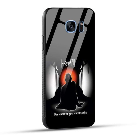 Samsung Galaxy S7 Edge Back Cover Shree Swami Samarth Printed Glass Case