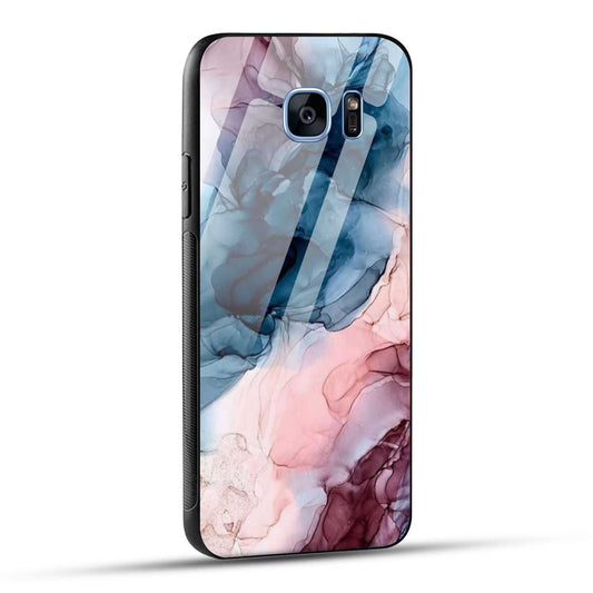 Samsung Galaxy S7 Edge Back Cover Marble Color Printed Glass Case