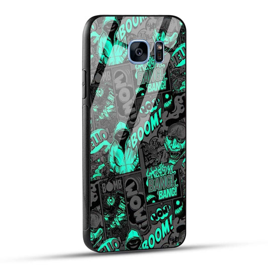 Samsung Galaxy S7 Edge Back Cover Boom Printed Glass Case