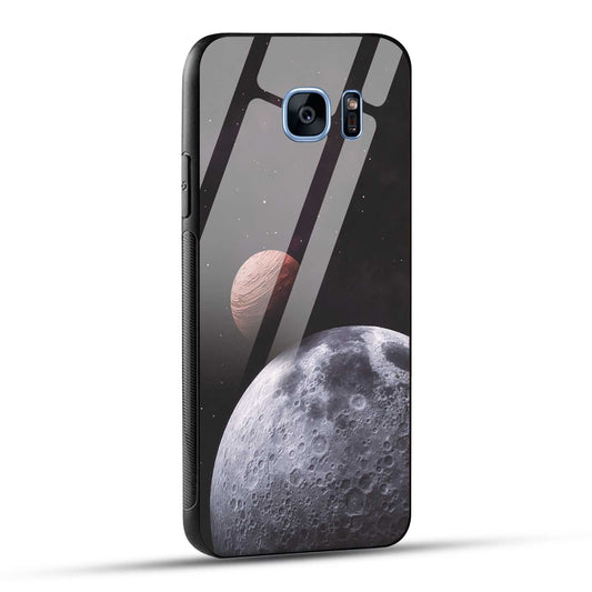Samsung Galaxy S7 Edge Back Cover Galaxy Space Printed Glass Case