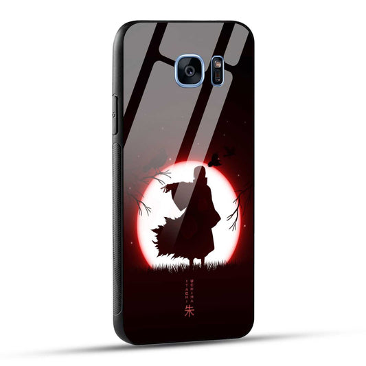 Samsung Galaxy S7 Edge Back Cover Itachi Uchiha Printed Glass Case