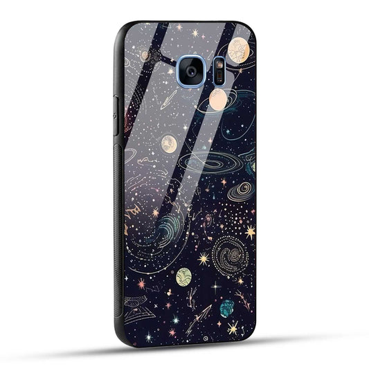 Samsung Galaxy S7 Edge Back Cover Beauty Of Multiverse Art Printed Glass Case