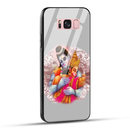 Samsung Galaxy S8 Plus Back Cover Hanuman and Ram Printed Glass Case