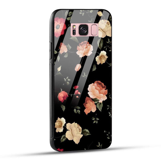 Samsung Galaxy S8 Plus Back Cover Flowers Froral Printed Glass Case
