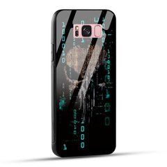 Samsung Galaxy S8 Plus Back Cover Hacker Printed Glass Case