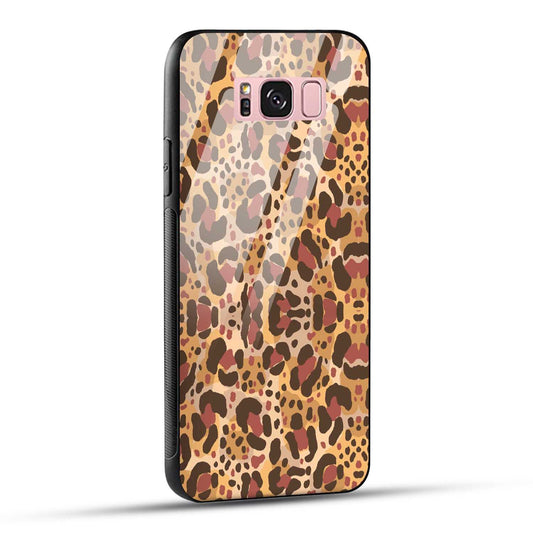 Samsung Galaxy S8 Plus Back Cover Unique Brown Texture Printed Glass Case