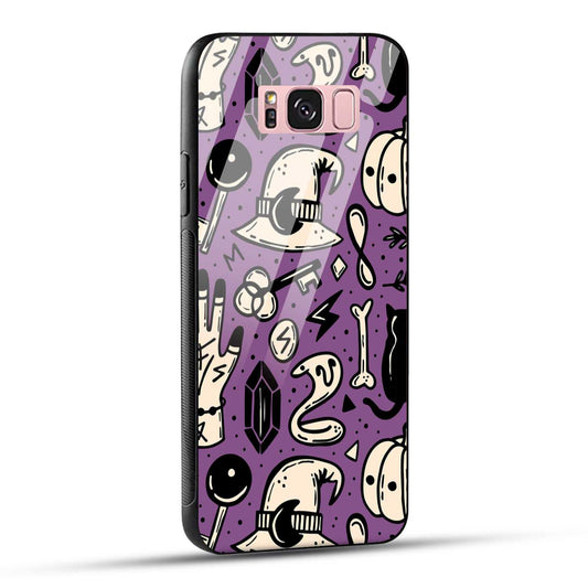 Samsung Galaxy S8 Plus Back Cover Aethetic Texture Printed Glass Case