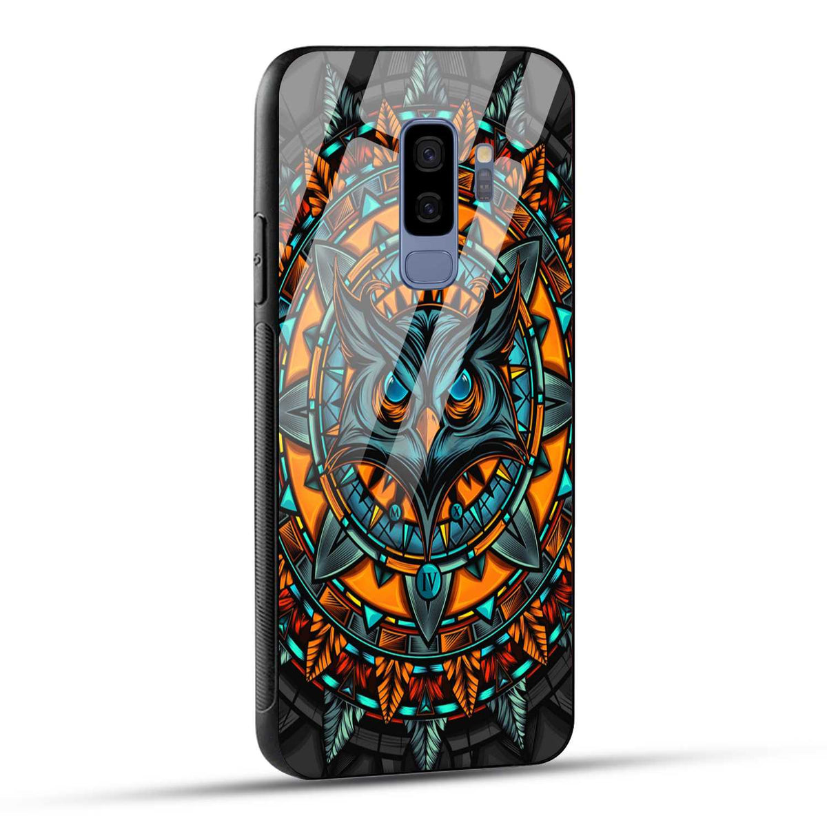 Samsung Galaxy S9 Plus Back Cover Attractive Owl Printed Glass Case