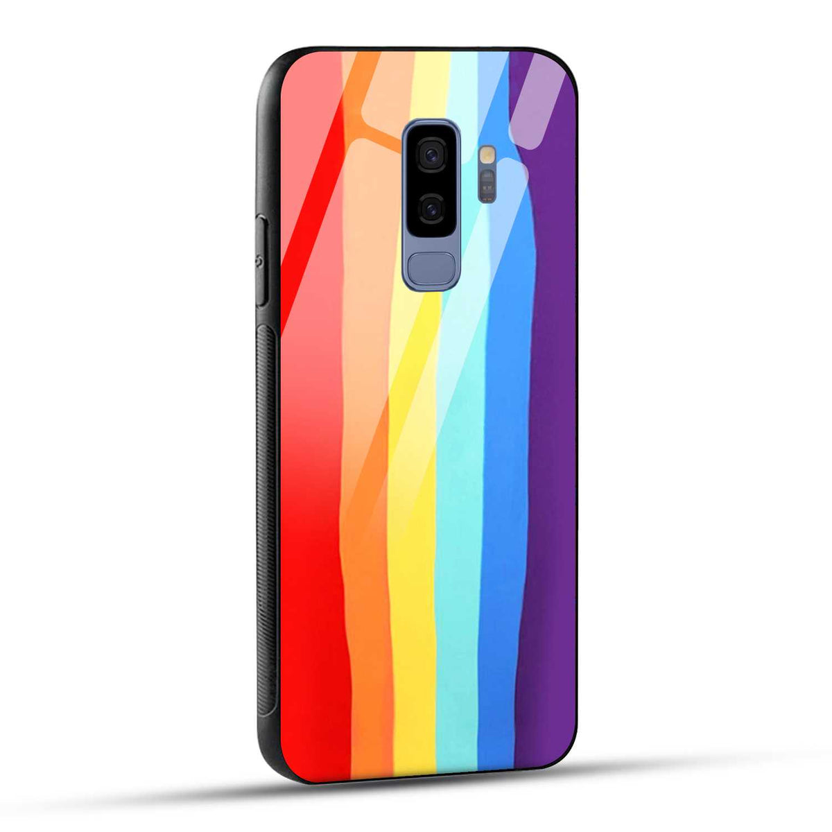 Samsung Galaxy S9 Plus Back Cover Rainbow Color Printed Glass Case