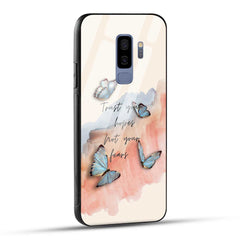 Samsung Galaxy S9 Plus Back Cover Trust Your Hopes Printed Glass Case
