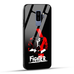 Samsung Galaxy S9 Plus Back Cover Fighter Printed Glass Case