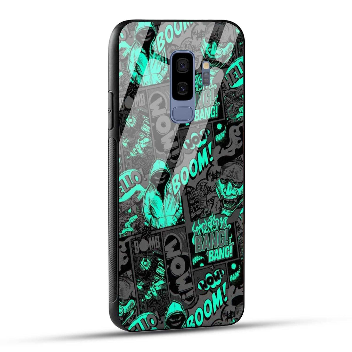Samsung Galaxy S9 Plus Back Cover Boom Printed Glass Case