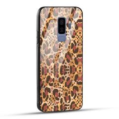 Samsung Galaxy S9 Plus Back Cover Unique Brown Texture Printed Glass Case