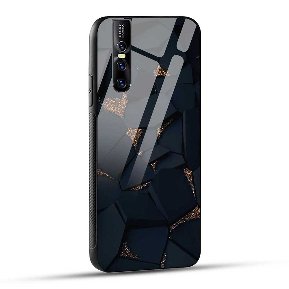 Vivo V15 Pro Back Cover Texture Glass Case