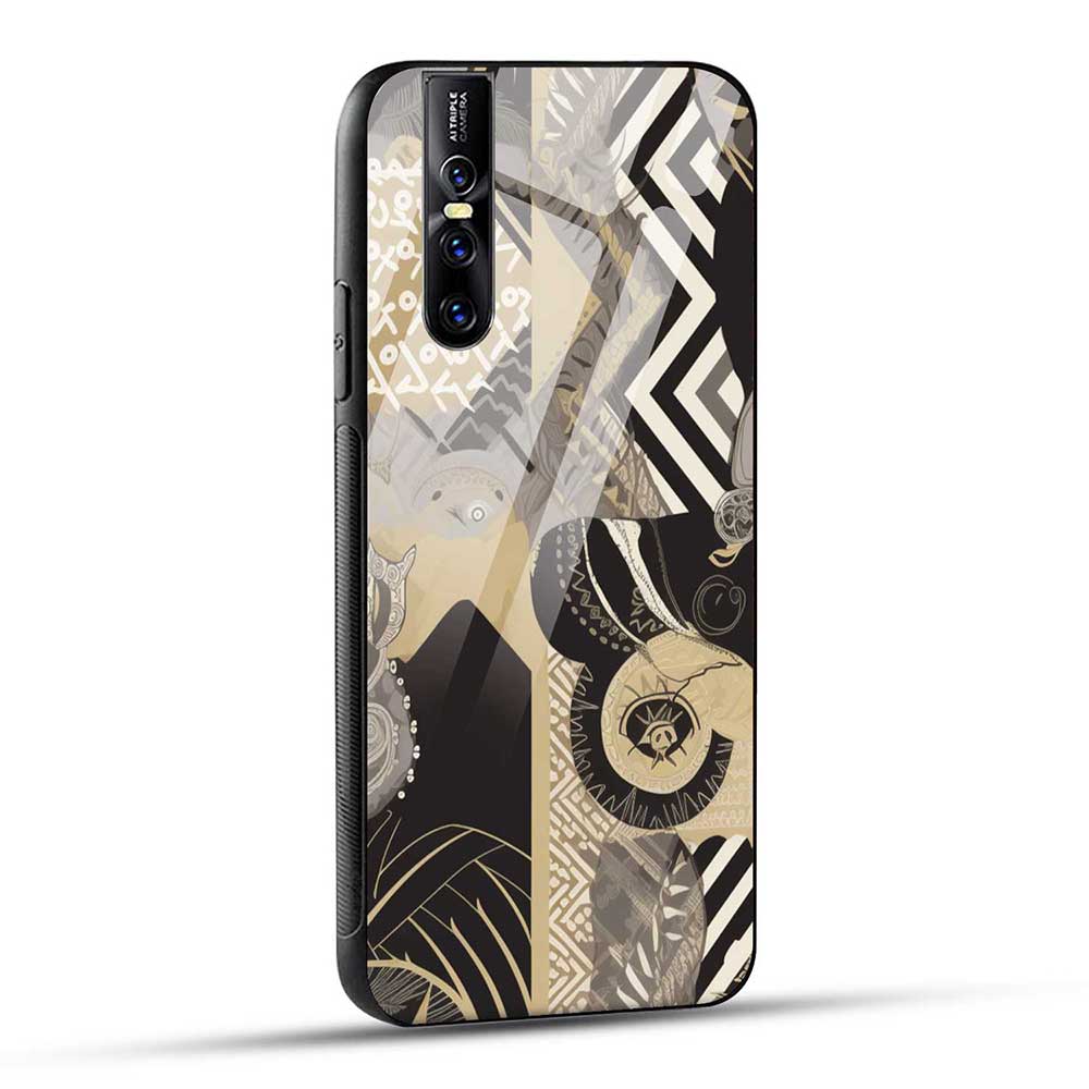 Vivo V15 Pro Back Cover Tribal Wildlife Glass Case