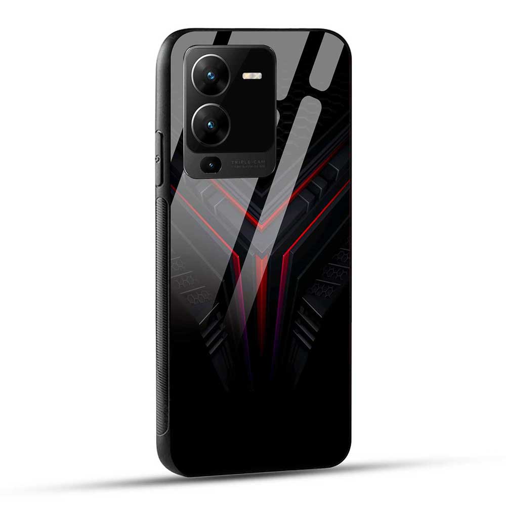 VIVO V25 PRO 5G Back Cover Abstract Robotic Glass Case